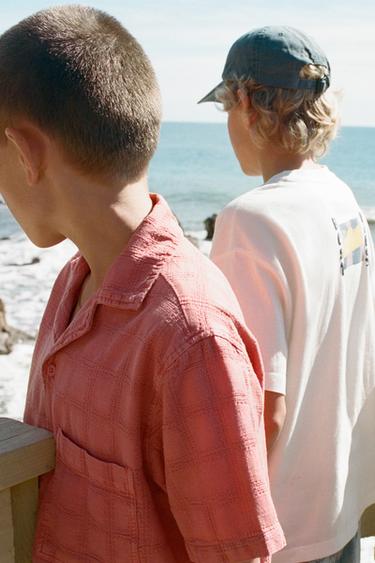 Zara Текстурная рубашка в клетку