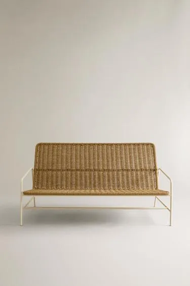 Тканевая наружная скамейка с спинкой- Заказать в России