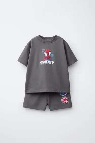 Комплект джоггинг: футболка и бермуды Spidey © Marvel- Заказать в России