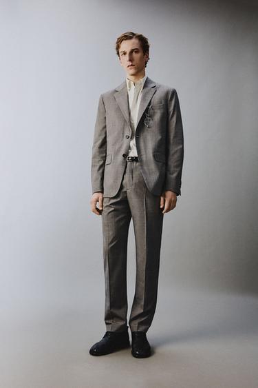 Zara Пиджак костюмный в клетку купить с доставкой.