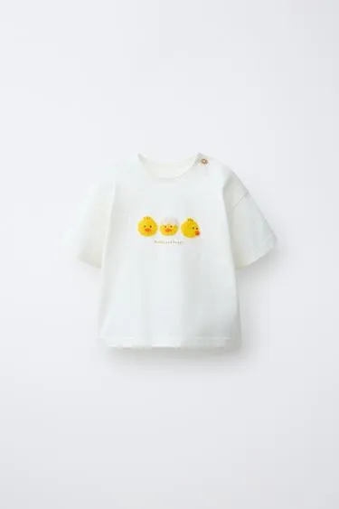 Футболка с вышитыми цыплятами- Заказать в России