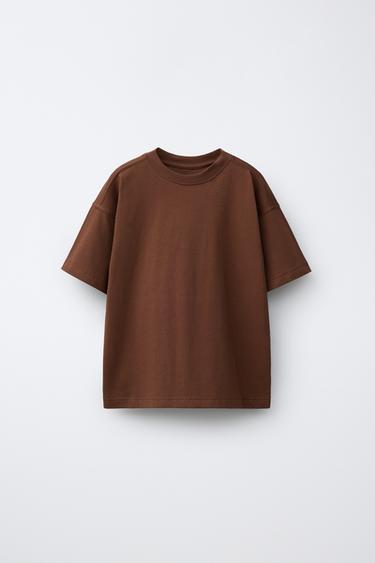 Zara Однотонная футболка