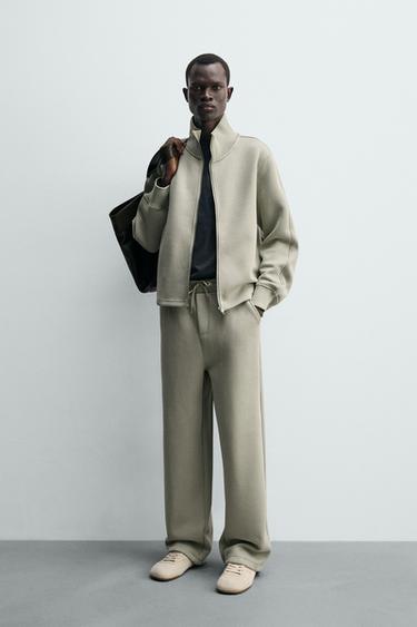 Zara Толстовка из интерлока с молнией купить с доставкой.