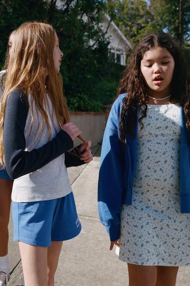 Платье из трикотажа «рома» с принтом