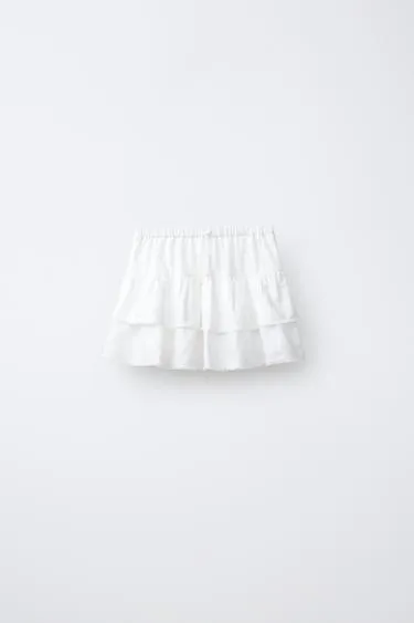 Юбка с воланами и отделкой