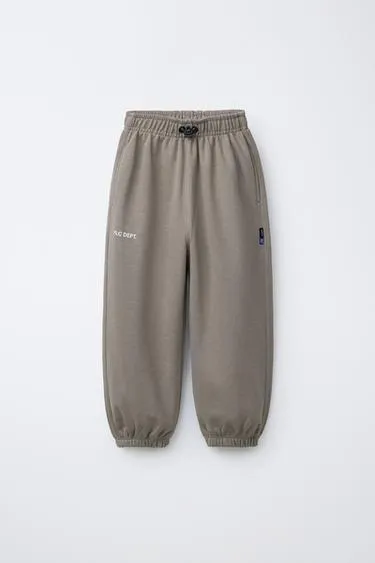 Флисовые брюки Balloon с текстом- Заказать в России