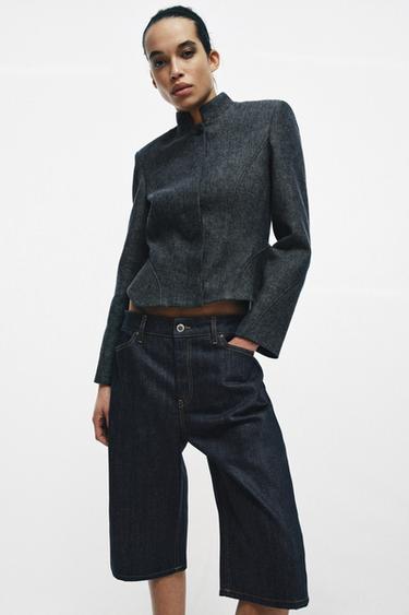 Zara Джинсовые шорты — коллекция ZARA «ZW» купить с доставкой.