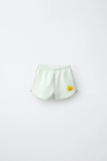 Шорты-бермуды с вышивкой цыпленка- Заказать в России