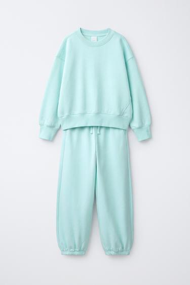 Zara Комплект из толстовки и брюк-джоггеров