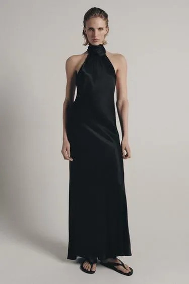 Атласное платье халтер — Zw Collection- Заказать в России