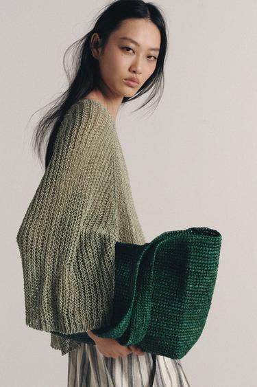 Zara Сумка-шопер из рафии