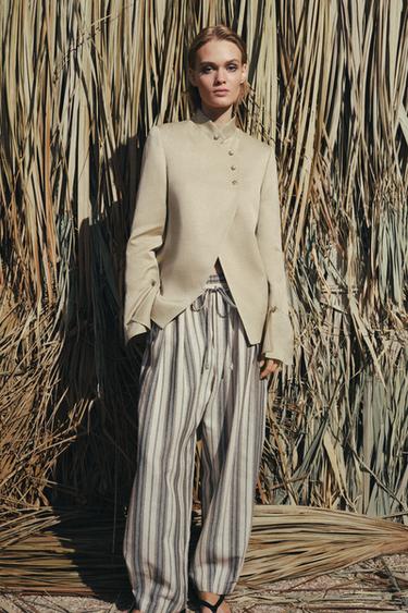 Zara Блейзер с воланом — лимитированная серия, коллекция ZARA «ZW»