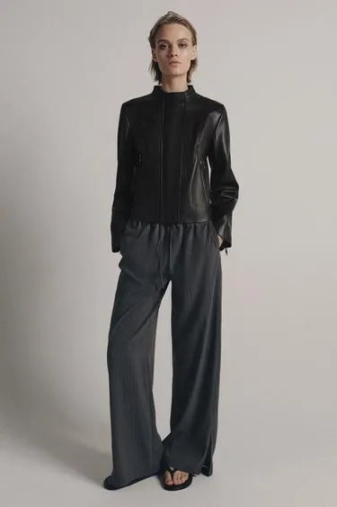 Куртка из коллекции zw limited edition из 100% кожи- Заказать в России