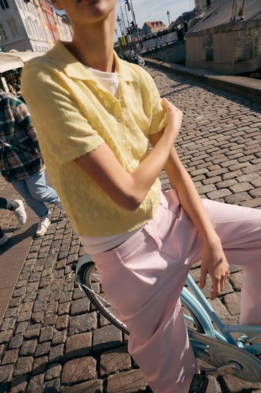 Zara Кардиган поло с коротким рукавом