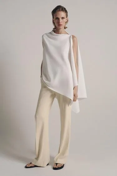 Топ-накидка асимметричного кроя — Zw Collection- Заказать в России