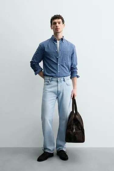 Рубашка Regular Fit из хлопка