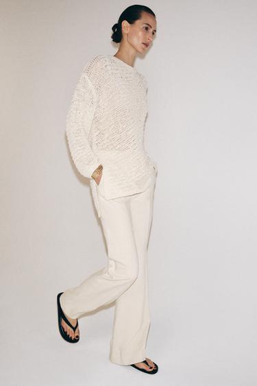 Zara Асимметричный свитер оверсайз