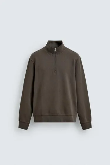 Толстовка с молнией, эффект потертости- Заказать в России
