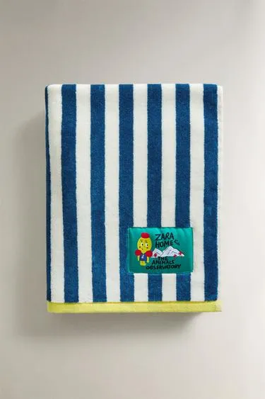 Детская велюровая ванная полотенце animals observatory