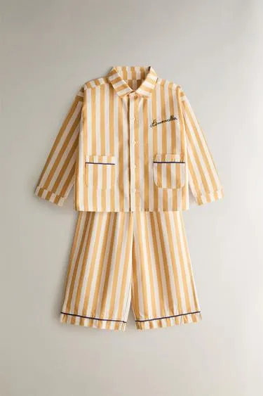 Детский пижамный комплект kids limoncella x the animals observatory- Заказать в России