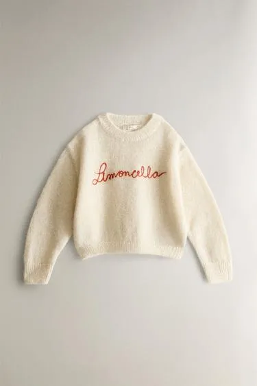 Детский свитер из альпаки  limoncella x the animals observatory