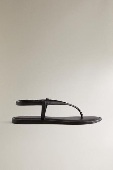 Zara Сандалии из натуральной кожи