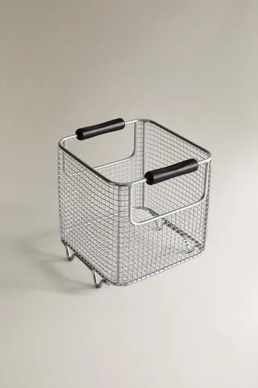 Металлическая корзина с сетчатыми стенками- Заказать в России