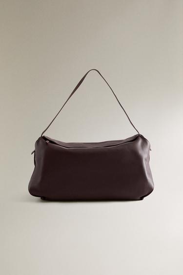 Zara Сумка-тоут из кожи