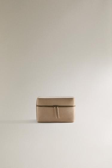 Zara Кожаная косметичка для украшений на поездку