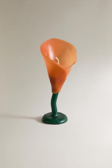 Zara Декоративная цветочная свеча