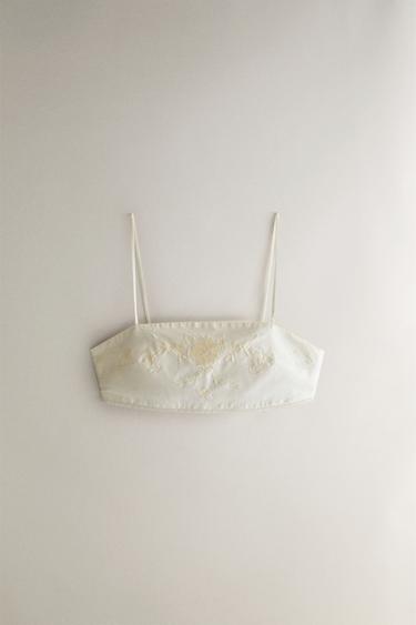 Zara Топ с вышивкой