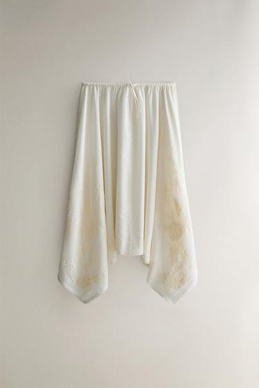 Zara Юбка с вышивкой