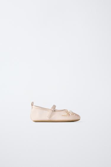 Zara Туфли на ленте с цветами из органзы купить с доставкой.