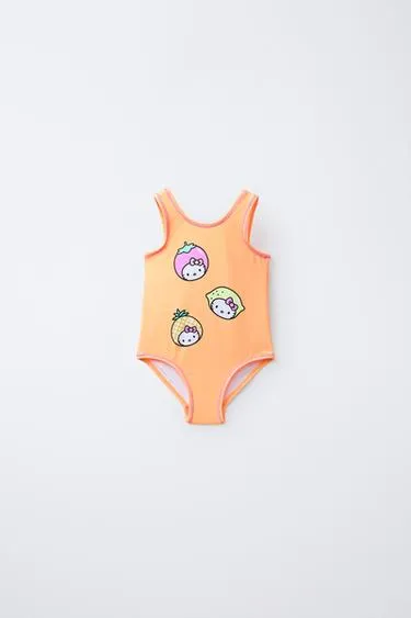 2-6 лет/купальник с принтом Hello Kitty © Sanrio- Заказать в России