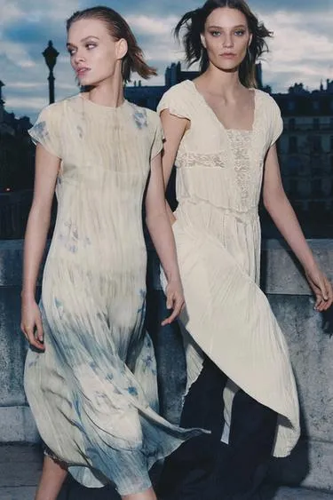 Платье плиссе с кружевом — Zw Collection- Заказать в России