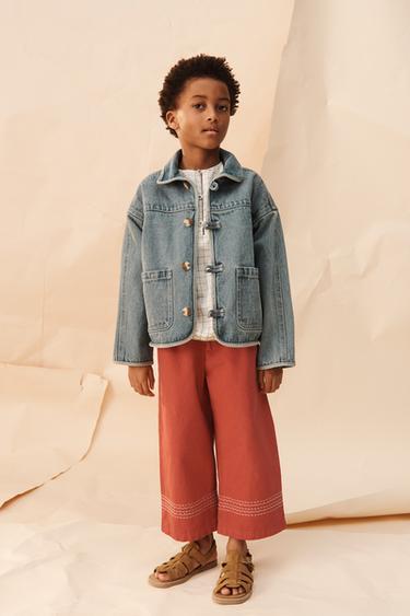 Zara Джинсовая куртка лимитированная коллекция с эффектом износа