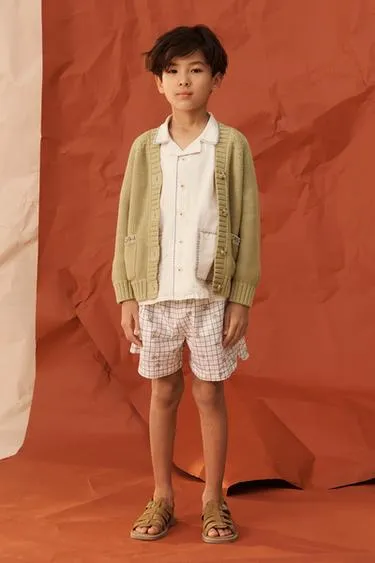 Кардиган из вязаного полотна с орнаментальной отделкой limited edition- Заказать в России