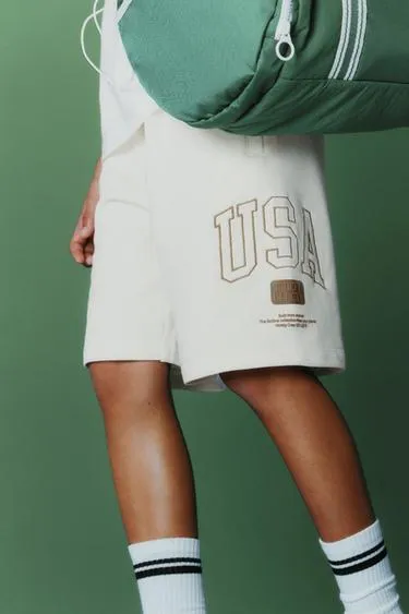 Шорты-джоггеры из мягкой ткани- Заказать в России