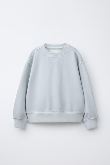 Zara Однотонная толстовка из крашеной ткани