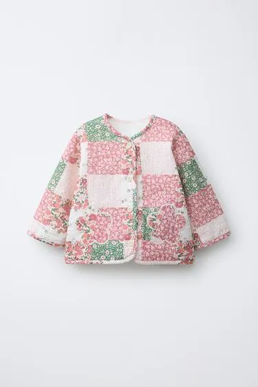 Стеганая куртка в стиле пэчворк- Заказать в России