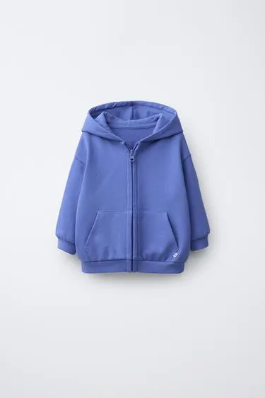 Однотонная толстовка на молнии