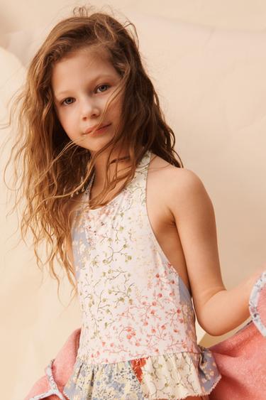 Zara Купальник с заплатками на шее LIMITED EDITION купить с доставкой.