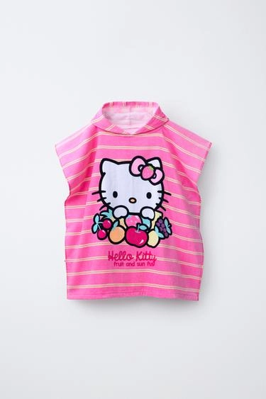 Пончо-полотенце hello kitty © sanrio с капюшоном