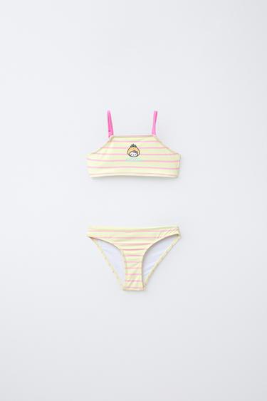 Zara 6-14 лет/ бикини в полоску HELLO KITTY © SANRIO