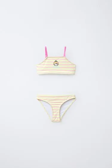 6-14 лет/ бикини в полоску Hello Kitty © Sanrio