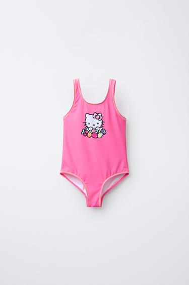 Zara 6-14 лет/купальник с фруктами HELLO KITTY © SANRIO купить с доставкой.