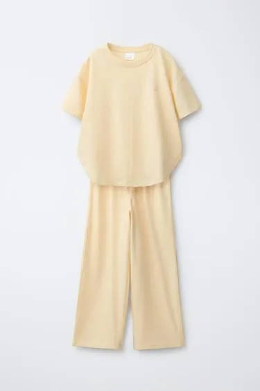 Комплект из футболки и брюк Wide Leg- Заказать в России