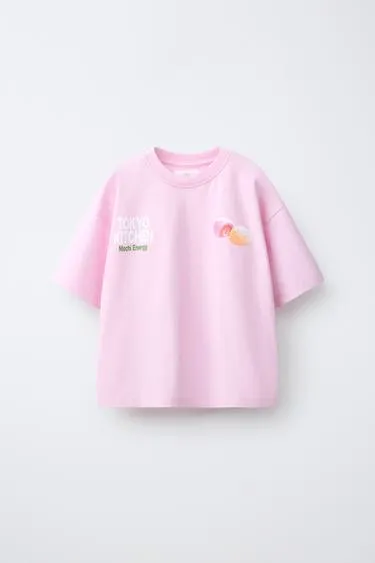 Футболка с принтом «моти»- Заказать в России