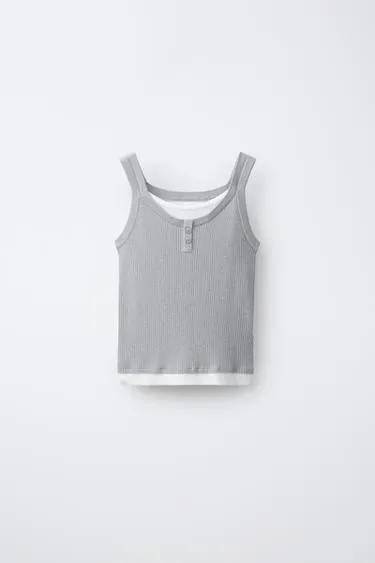 Майка в двойной рубчик- Заказать в России