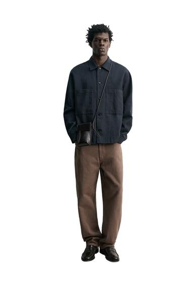 Zara Куртка-рубашка REGULAR FIT с карманами